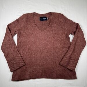 Calvin Klein Jeans Sweater Womens Small Knit V Neck Long Sleeve‎ Pullover